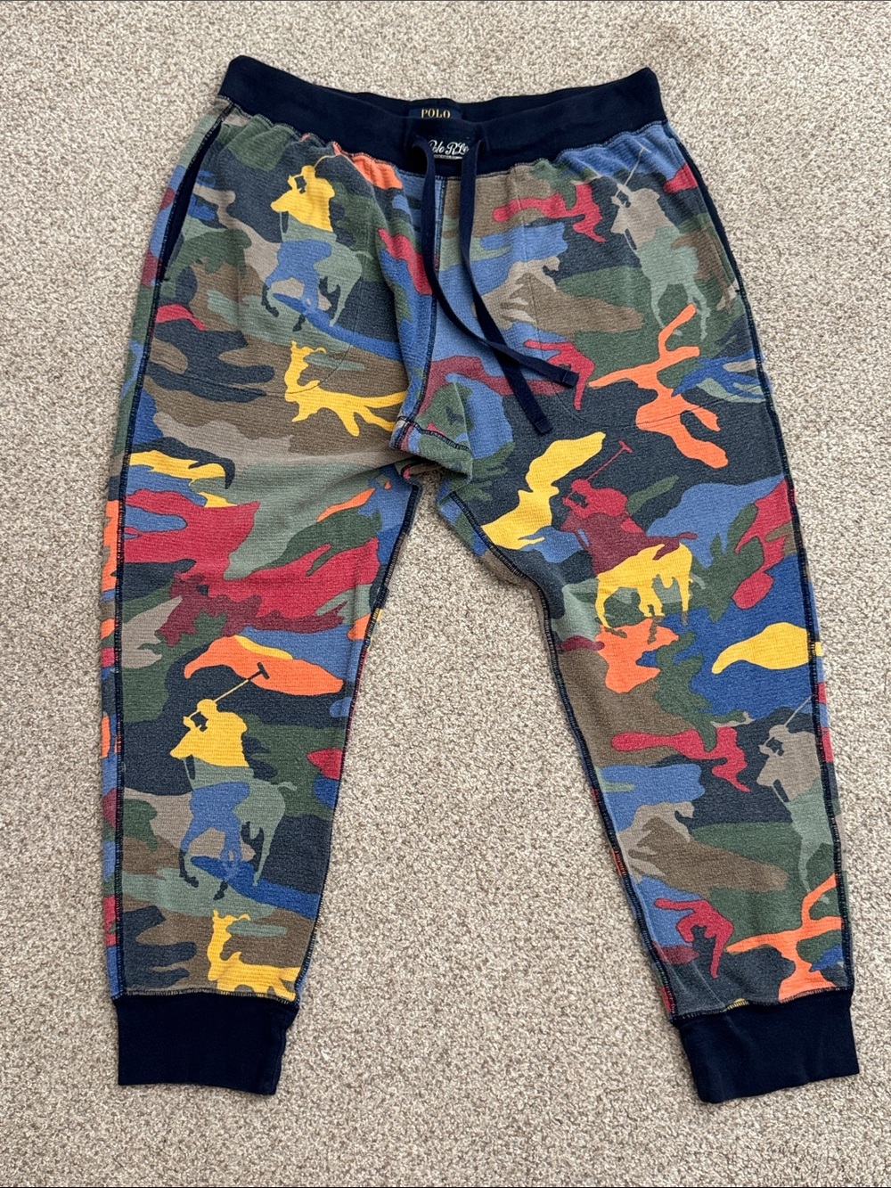 Polo by Ralph Lauren Multicolor Camo Polo Player Joggers
